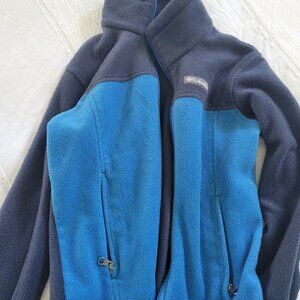 Bright blue and dark blue Columbia kids fleece size 8/Small